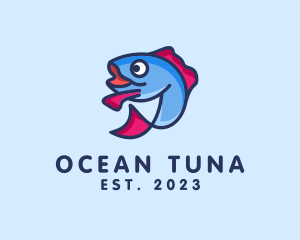 Tuna - Ocean Sardine Fish logo design