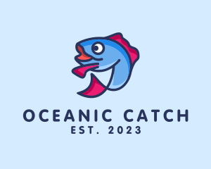 Fish - Ocean Sardine Fish logo design