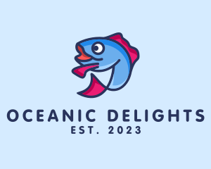 Fish - Ocean Sardine Fish logo design