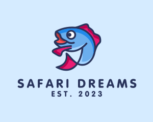 Ocean Sardine Fish logo design