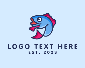 Aquatic - Aquatic Sardine Fish logo design