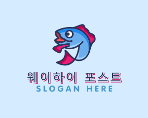 Ocean Sardine Fish logo design