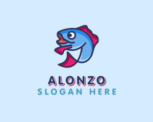 Ocean Sardine Fish logo design