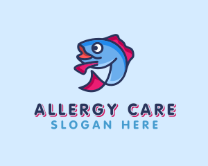 Ocean Sardine Fish logo design