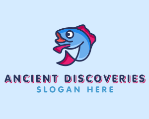 Ocean Sardine Fish logo design