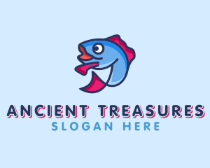 Ocean Sardine Fish logo design