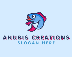 Ocean Sardine Fish logo design