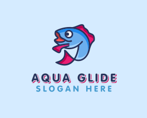 Ocean Sardine Fish logo design