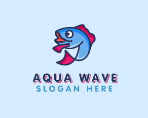 Ocean Sardine Fish logo design