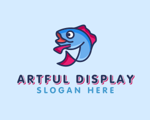 Ocean Sardine Fish logo design