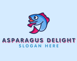 Ocean Sardine Fish logo design