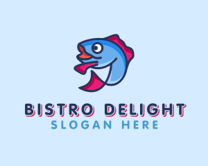 Ocean Sardine Fish logo design