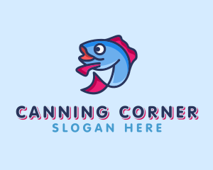 Ocean Sardine Fish logo design