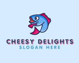 Ocean Sardine Fish logo design