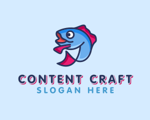 Ocean Sardine Fish logo design