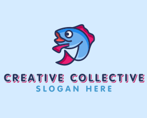 Ocean Sardine Fish logo design