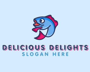 Ocean Sardine Fish logo design