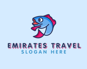 Ocean Sardine Fish logo design