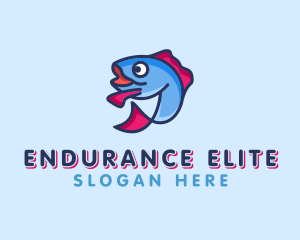 Ocean Sardine Fish logo design