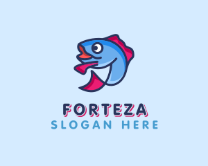 Ocean Sardine Fish logo design