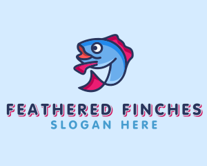 Ocean Sardine Fish logo design