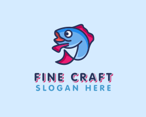 Ocean Sardine Fish logo design