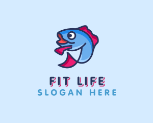 Ocean Sardine Fish logo design