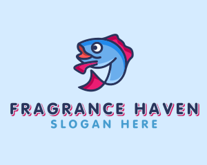 Ocean Sardine Fish logo design