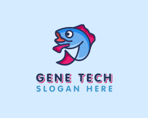 Ocean Sardine Fish logo design