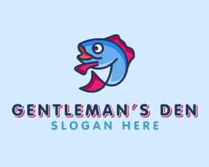 Ocean Sardine Fish logo design