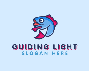 Ocean Sardine Fish logo design