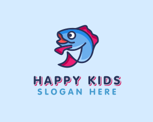 Ocean Sardine Fish logo design