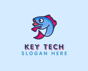 Ocean Sardine Fish logo design