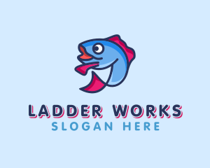 Ocean Sardine Fish logo design