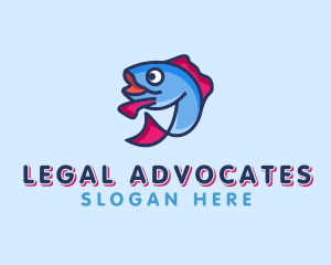 Ocean Sardine Fish logo design