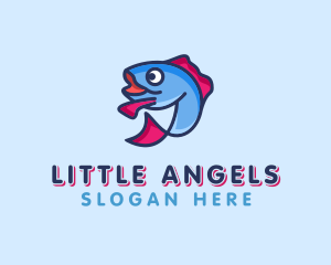 Ocean Sardine Fish logo design