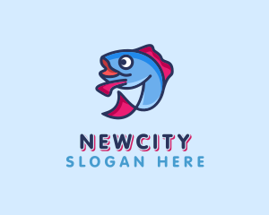 Ocean Sardine Fish logo design