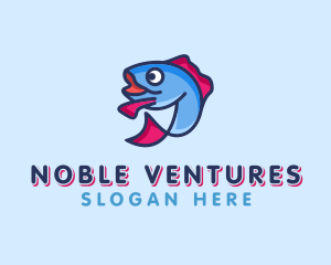 Ocean Sardine Fish logo design