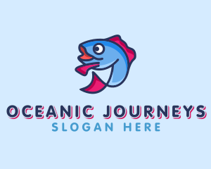 Ocean Sardine Fish logo design