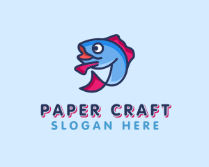 Ocean Sardine Fish logo design