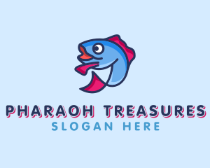 Ocean Sardine Fish logo design