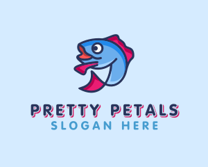 Ocean Sardine Fish logo design