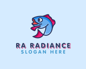 Ocean Sardine Fish logo design