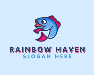 Ocean Sardine Fish logo design