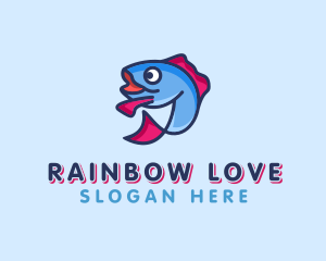 Ocean Sardine Fish logo design