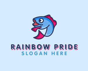 Ocean Sardine Fish logo design