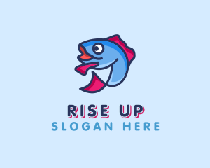 Ocean Sardine Fish logo design