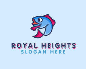 Ocean Sardine Fish logo design