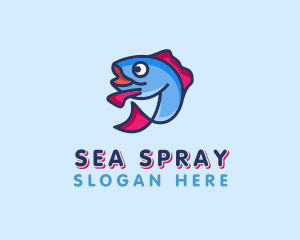 Ocean Sardine Fish logo design