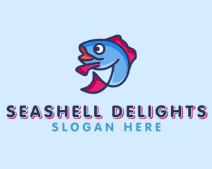 Ocean Sardine Fish logo design